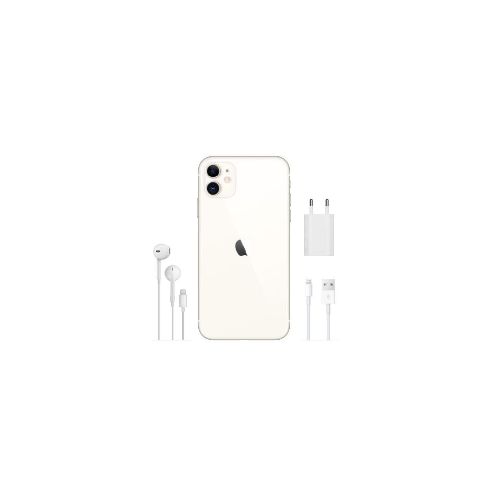 iPhone 11 128GB Branco iOS 4G Câmera 12MP - Apple - CELULARES E